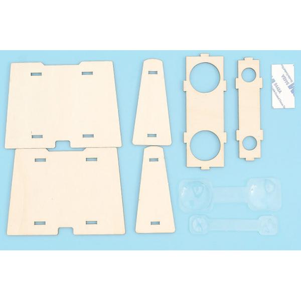 Kids Scientific DIY BInoculars Toys Natural Wooden Color Telescopes Easy Assembly for STEM Optical Education OEM ODM