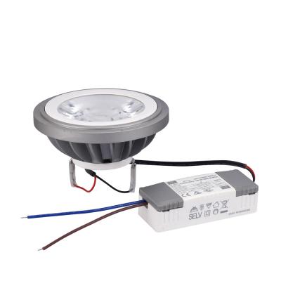 Des ampoules LED blanches chaudes de 3000K AR111, des ampoules G53 à 12 degrés