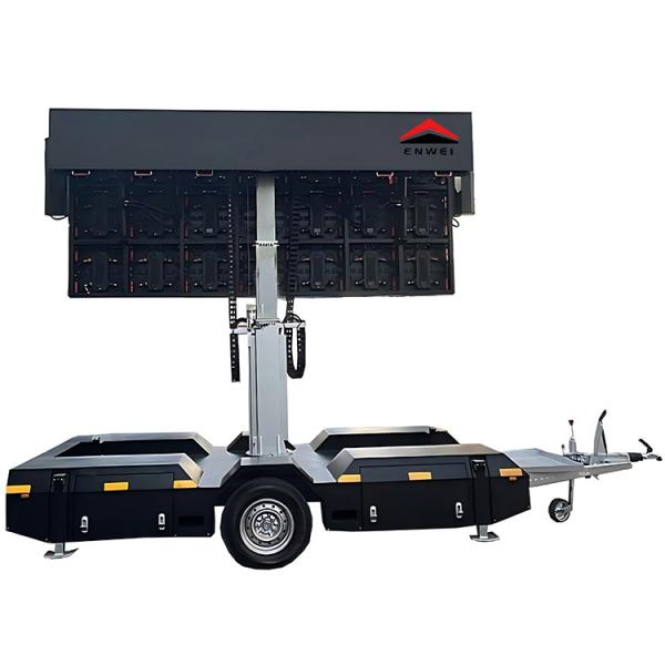 High-Definition Display Electric LED Screen Display Trailer for Concert
