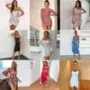Wholesale Apparel Stock Summer Women T-shirt Womens sweater dress casual dress