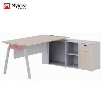 Fábrica de Foshan Myidea Moderna 4 Pessoas Móveis de Escritório Estação de Trabalho Mesa com perna de metal, pessoal Executivo Modernos Escritório Estação de Trabalho Mesa