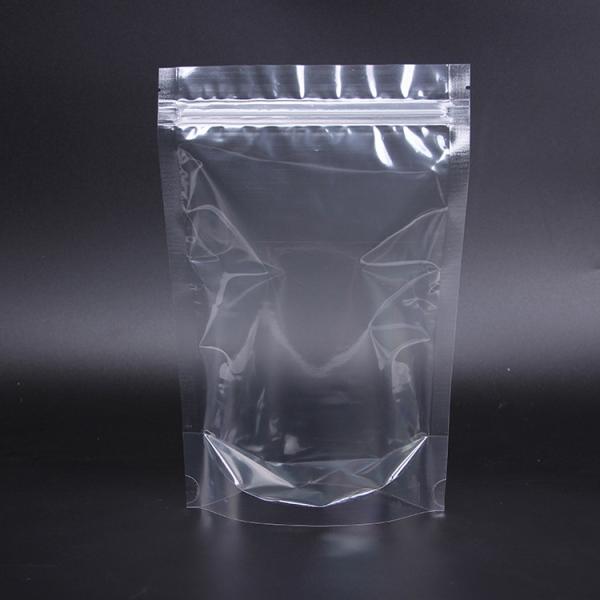 Plastic Resealable Clear Stand Up Pouch Bags with Zip Lock with Tear Notch for Candy, Snacks, Dry Fruits, Food Packaging
