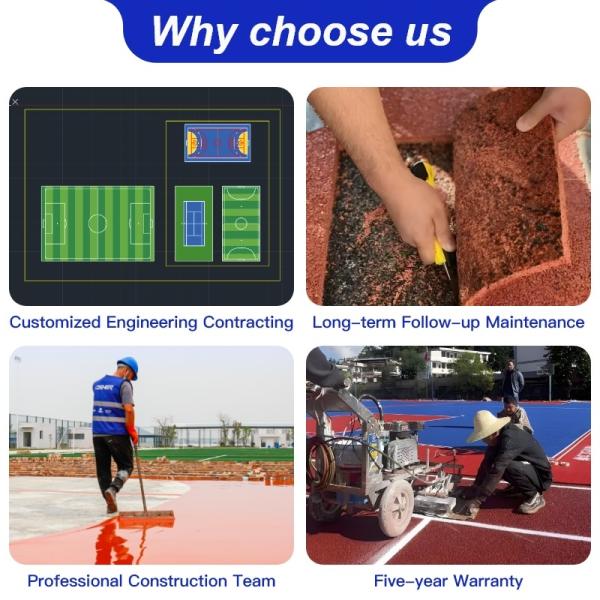 Customized Color Epdm Track Surface Customized Thickness Superior Weather Shock Slip UV Resistance