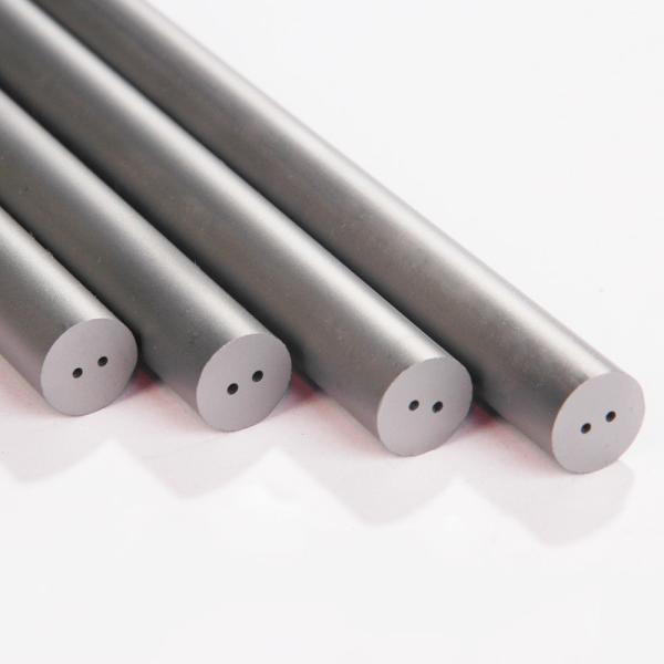 Solid Raw Sintered Carbide Rod With Straight Hole K15 - K20 6% Cobalt