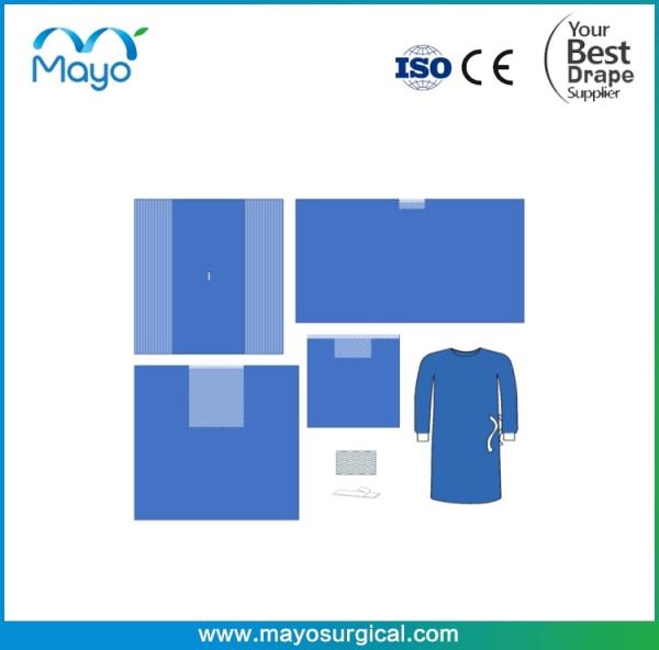 Sterile Disposable General Surgical Pack Universal Drape Pack With Gown