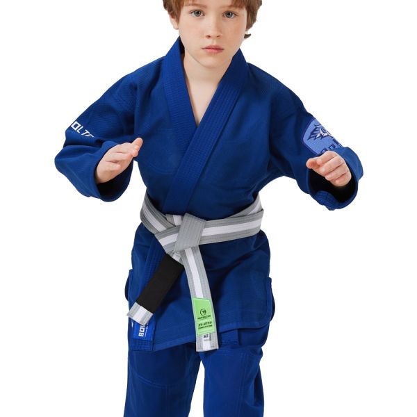 Children'S 100% Cotton 350 GSM Pearl Weave BJJ Kimono Customizable Gi Judo Uniform For Boys