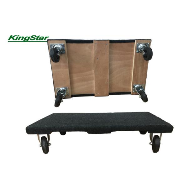 Carpeted heavy duty Wooden Furniture Dolly Mover Trolley lift 450kg Removal Trolley With Hard PVC Wheel 30x18 Inch