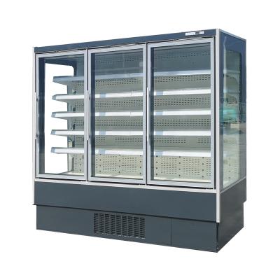 De grande volume obstrua dentro o congelador da exposição de Multideck para o gelado e alimentos congelados