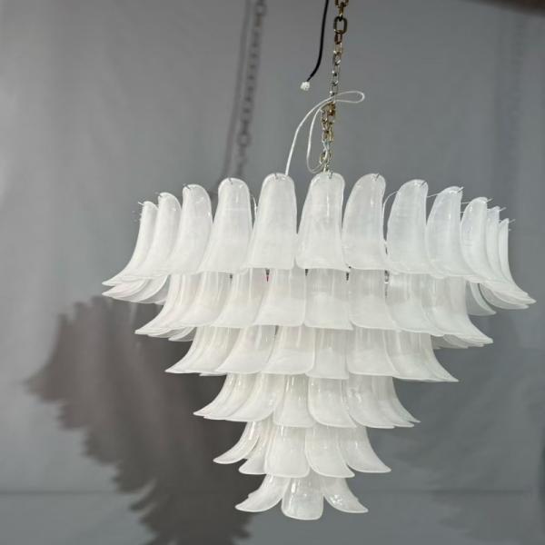 JYLIGHTING French Glass Chandelier American Retro Staircase Pendant Light Luxury Chandelier Living Room Dining Room Bedroom Lamp
