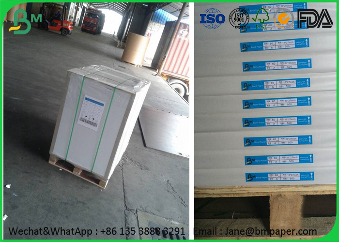 цвет белых 60gsm 80gsm Uncoated Woodfree бумажный/сливк для печатания тетради