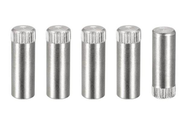 Aluminium AL 6061 7075 fil externe finition simple ronde épingle parallèle DIN427