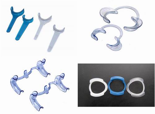 Clear Plastic Dental Teeth Whitening Cheek Retractor Mouth Opener C Type