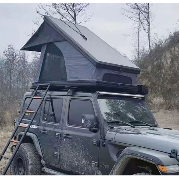 Outdoor 4x4 Waterproof 4 Person Aluminum Hard Shell Triangle Rooftop Tent Car Roof Top Tent Roof Tent for Cars Sunday Camper