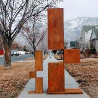 Sculpture en acier Corten pour la décoration de la maison/jardin - Usine personnalisée
