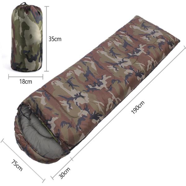 Envelope Polyester Hooded Military Camping Gear Windproof Cold Protection