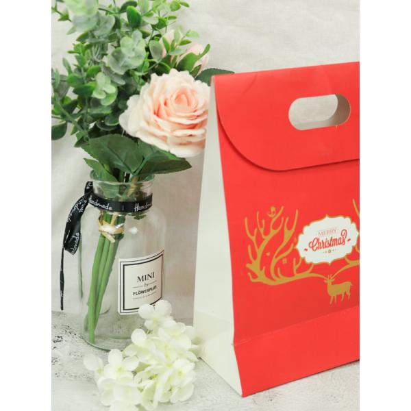 С Рождеством Христовым сумки ремесла Эко с ручкой логотипа и вырезывания приглаживают чувство