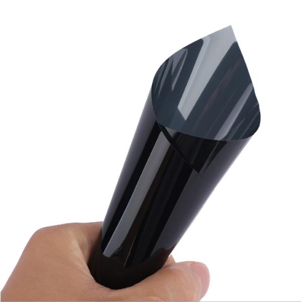 Black Privacy Auto Glass Protection Film Solar Protection 6m X 50cm VLT Size With Scraper
