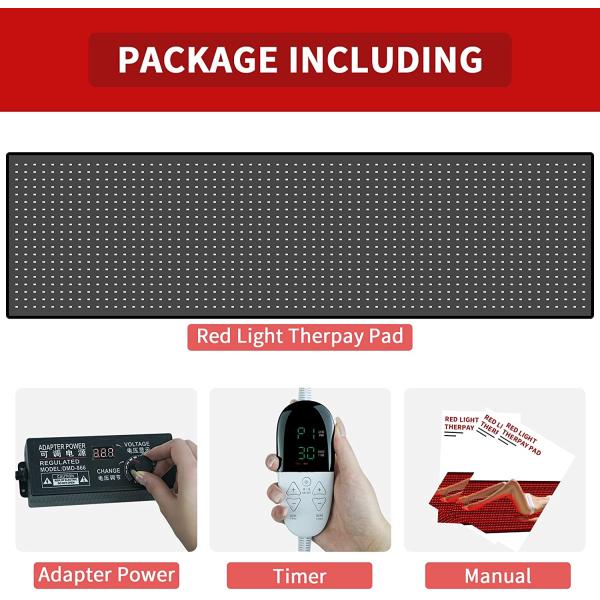 Полный корпус красный инфракрасный светодиодный терапевтический коврик спальный мешок 90W OEM