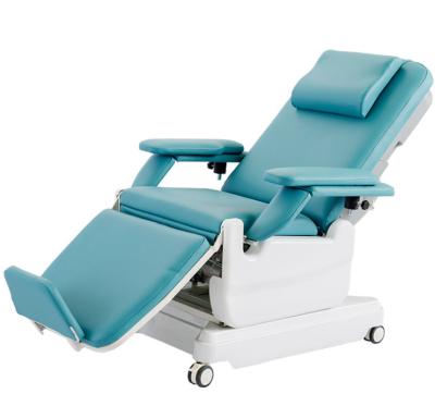 Hospital Manual 550mm Dialysis Chair  Blood Donor Couch With Armrest