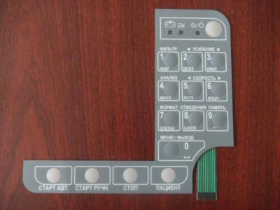 Metal o teclado do interruptor de membrana do diodo emissor de luz do OEM da abóbada no controle industrial/escala eletrônica