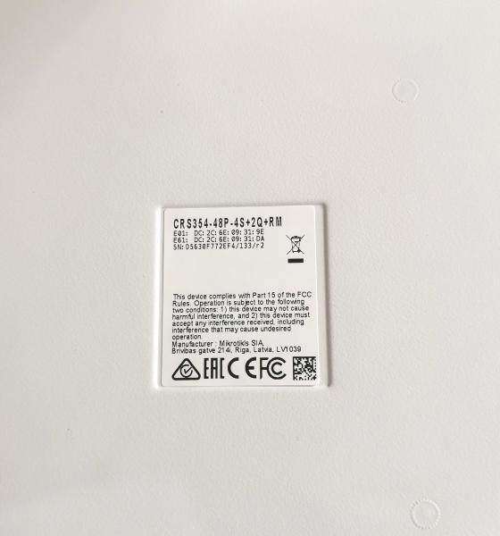 MikroTik CRS354-48P-4S+2Q+RM 48-port POE Gigabit Layer 3 Management Fiber Optic Switch 300Mbps 802.11n