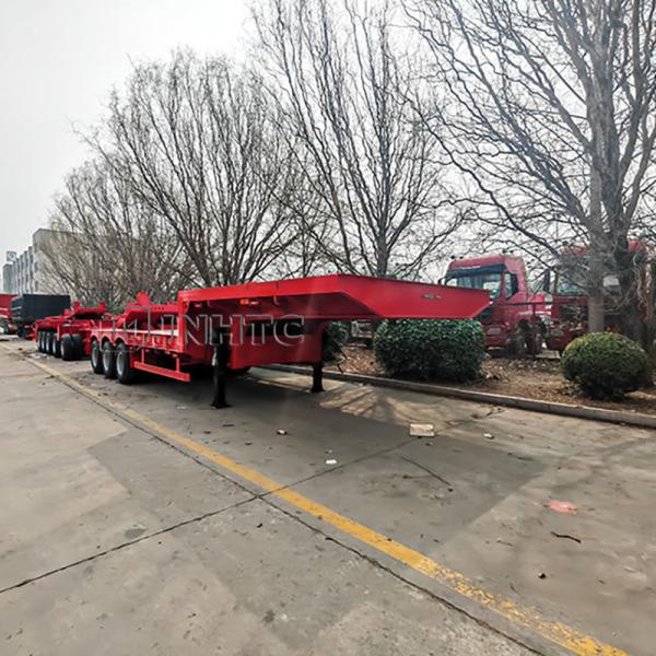 Gooseneck Lowbed Trailer Lowboy Axle for Sale High Quality 60 Tons 4 Axles Steel Truck Trailers Low Bed Truck Trailer