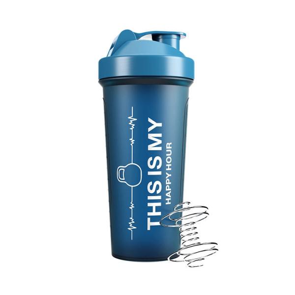 Protein Shaker Premium Gym Bottle Stainless Steel Mixer Ball Included Anti Leak Screw Top Lid