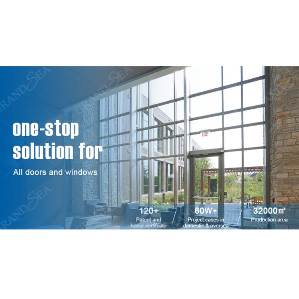 USA American Modern Design Storefront Front Glaze White Swing Entry Commercial Kfc Chicken Aluminium Door