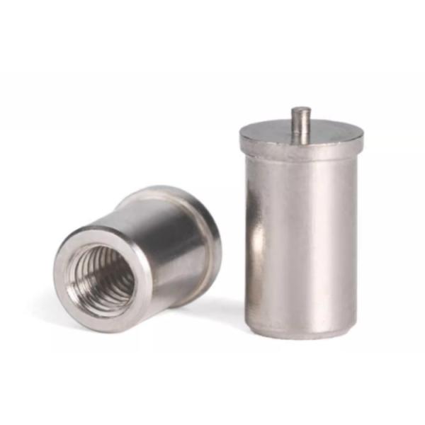 M10 M12 стальная Сварка STUD болт с промывальщиком орехов Металлические болты Латунная покрытие и полировка