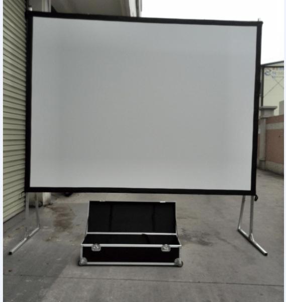 Big Size 200 Inch 4:3 Fast Fold Screens With Alumium Frame Carry Case HD Projector Screens