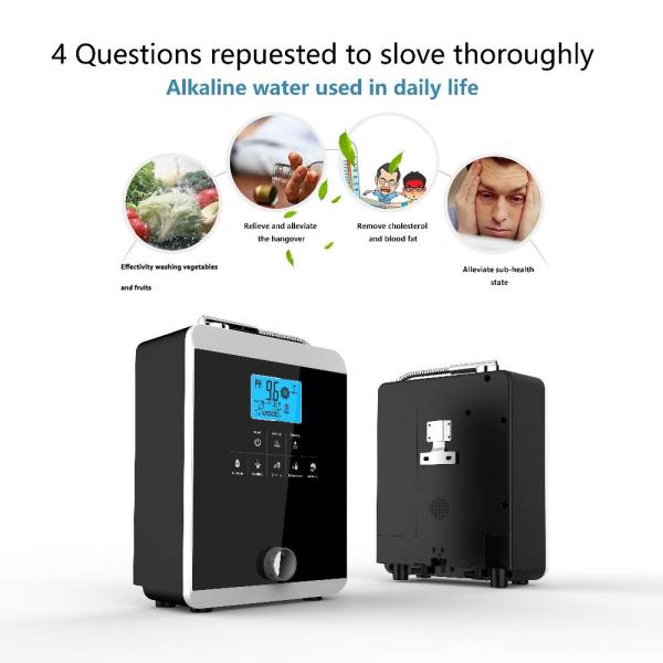 Ioniseur d'eau alcaline EHM 11 plaques avec 5 niveaux de pH et certification CE