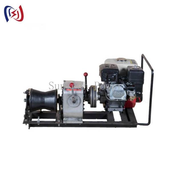 Cable Pulling Winch with 3-5T Tractive Force, 6.5-16 RPM, and Gasoline Power