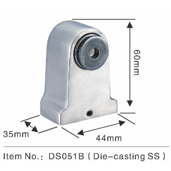 Cubra con cinc el piso magnético interior de la parada de puerta de la aleación - tenedor magnético montado de la puerta