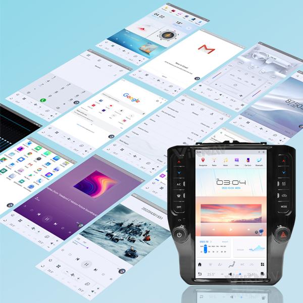 Блок андроида 11 главный на автомобильный радиоприемник Ram 20-23 доджа экран касания 11,8 дюймов