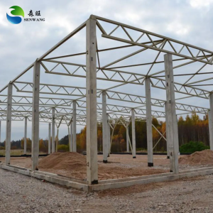 Steel Structure Warehouse with 50-200mm Sandwich Panel Thickness 50-Year Warranty and Custom Drawing Plan