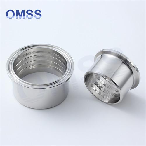 3A Sanitary Fittings Tri Clamp Expanding Clamped Ferrule 14RMP SS304 1.5 Stainless Steel