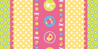 GV de 108X54In Bunny Party Paper Tablecloths Disposable habilitado