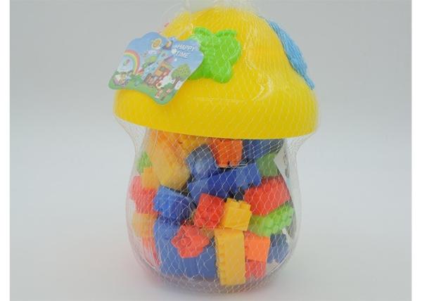 2  Interlock Kids Plastic Building Blocks , Mushroom Box Educational Building Blocks