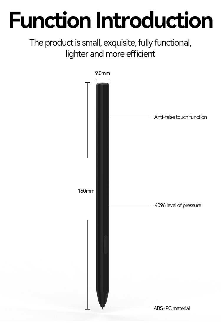 NEW Replaceable Nib Stylus Touch Pen 4096 Pressure Level Touch Stylus for Samsung Tablet S Pen