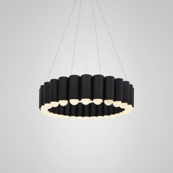 Postmodern Luxury LED Chandelier Round Water Pipe ndustrial Carousel LED Chandelier(WH-MI-104)
