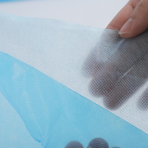 Laminated Waterproof Non Woven Fabric Gloves For Medical / Surgical / Hospital