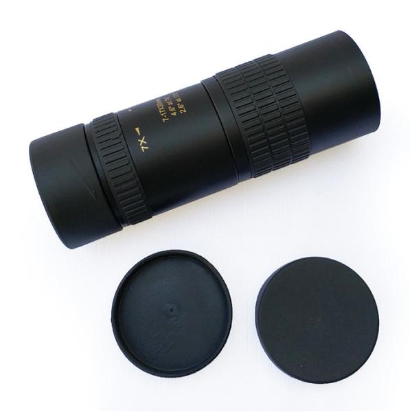Caçando o telescópio 7x do monocular do zumbido do uso - 17x30 com resistência preta do patim