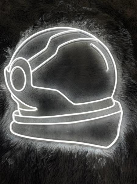 Acrílico do silicone do sinal de Helmet Custom Neon do astronauta para a decoração da casa/parede