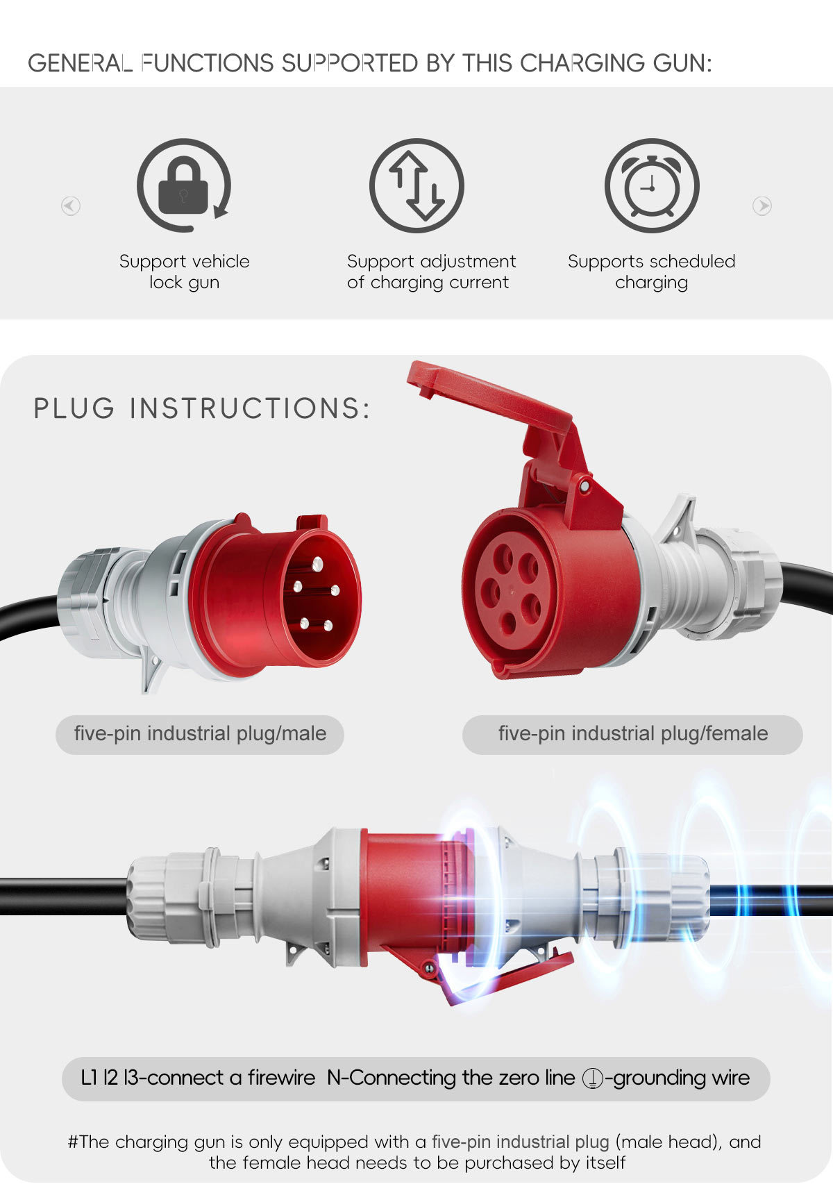 OEM 22kW Portable EV Charger Type 2 with Smart APP Type 2 EV Charger 22kW for BYD BMW VW MG