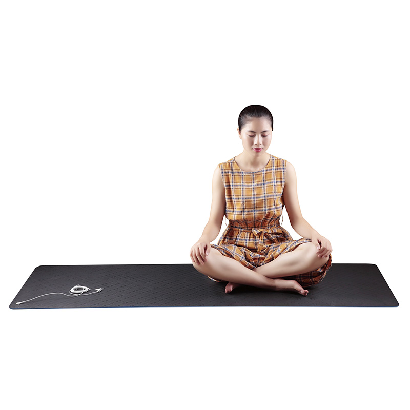 Eco-friendly TPE Two Layer Earth Yoga Mat With 15ft Grounding Cord