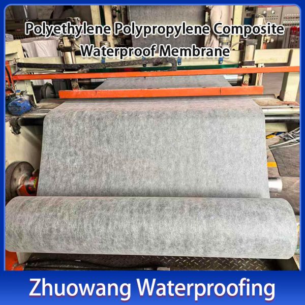 Flexible Polypropylene Waterproof Fabric PE Membrane for Bathroom Underground Projects