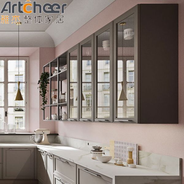 European Style U Shape Kitchen Cabinet with Customized Design and 3 Years Guarantee