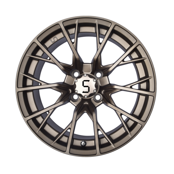 Gunmetal 14 Inch Golf Cart Wheels And Tires 4/101.6 Bolt Shuran New Starshine-419