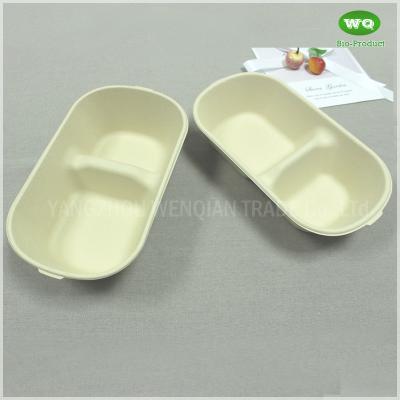 850ml 2-Components 100% Compostable Hot Food Container-Wholesale Packaging Lunch Boxes Disposable Plastic Food Container