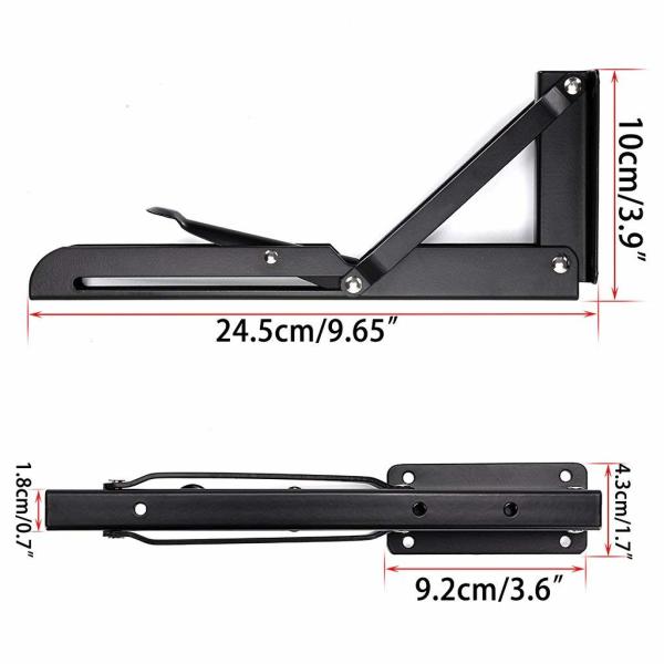 Max Load 500lb Floating Wall Mounted Shelf Bracket for Space Saving Triangle Bracket